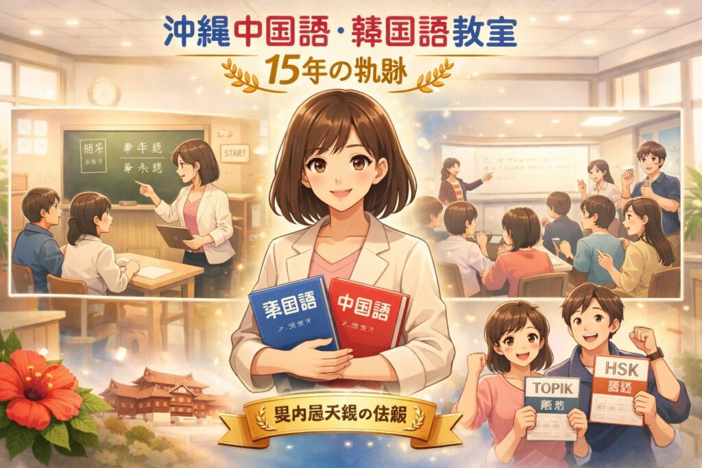 沖縄で選ばれ続けて15年。元政府通訳が率いる沖縄中国語・韓国語教室が県内最大級の信頼を得るまでの軌跡