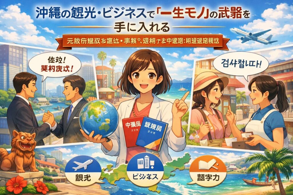 沖縄の観光・ビジネスで「一生モノ」の武器を手に入れる｜元政府通訳が直伝する、実戦で通用する中国語・韓国語習得術